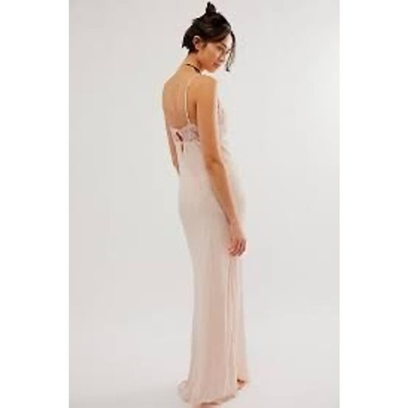 NWOT FREE PEOPLE Midnight Magic Maxi Slip Dress SMALL - Picture 4 of 10